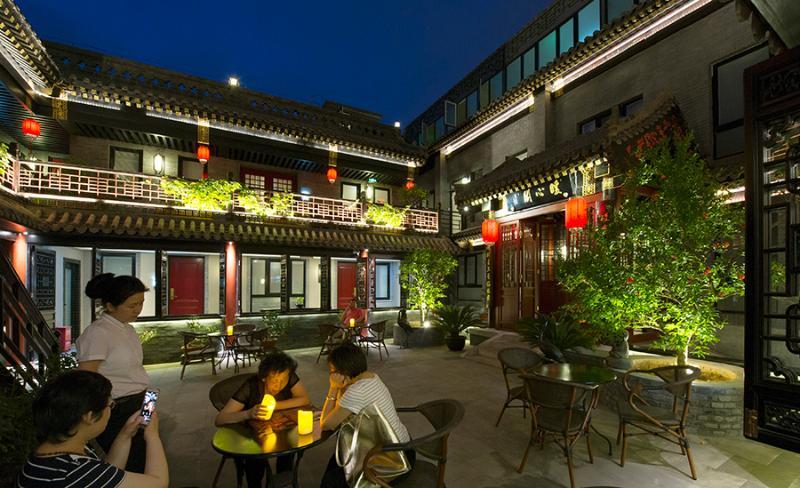 Fuxue Qiuguo Hotel Beijing Nanluoguxiang Siheyuan Branch Exteriör bild